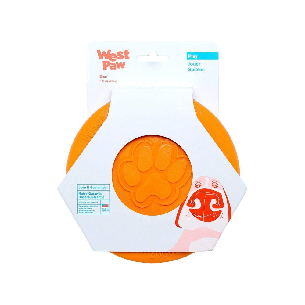 West Paw Zogoflex Zisc Dog Toy Large Orange