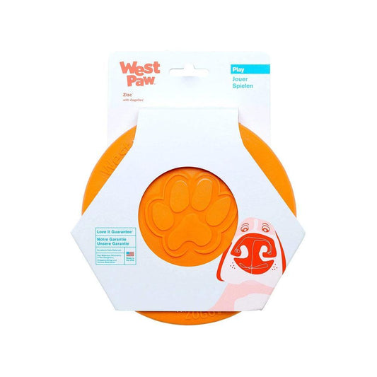 West Paw Zogoflex Zisc Dog Toy Large Orange