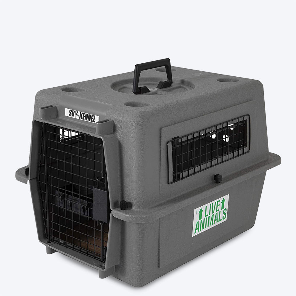 Petmate Sky Kennel - Light Gray - Heads Up For Tails