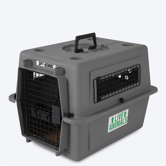 Petmate Sky Kennel - Light Gray - Heads Up For Tails