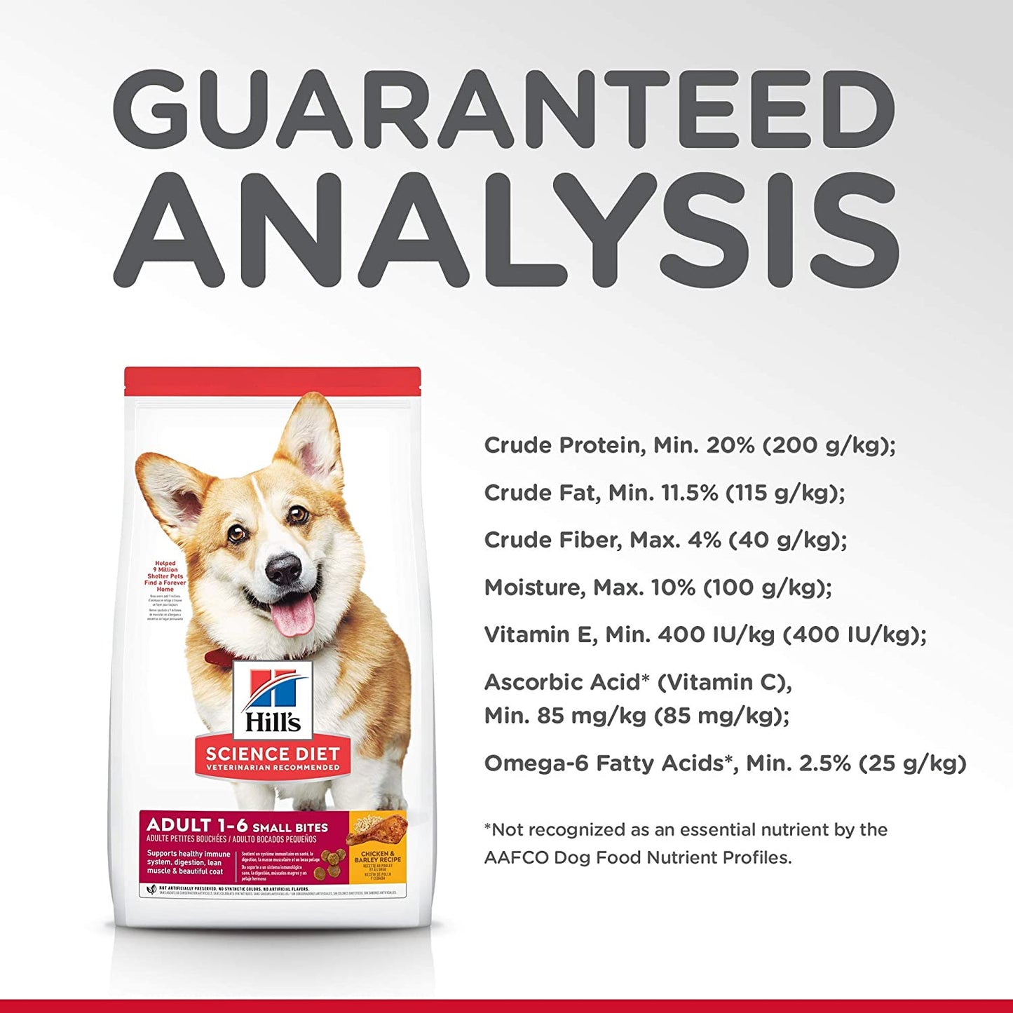 Hill's Science Diet Adult Advanced Fitness, Small Bites Chicken & Barley Recipe Dry Dog Food, 2 kg - Heads Up For Tails
