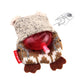 GiGwi Plush Friendz Dog Toy with Refillable Squeaker Owl Grey/Brown