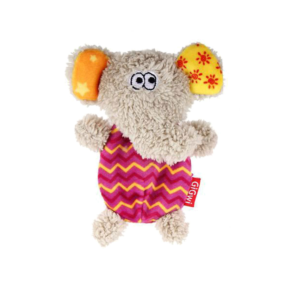 GiGwi Elephant Plush Friendz With Refillable Squeaker Dog Toy - Small