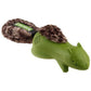 GiGwi Push To Mute Forestails Dog Toy Squirrel (with Plush Tail) Green