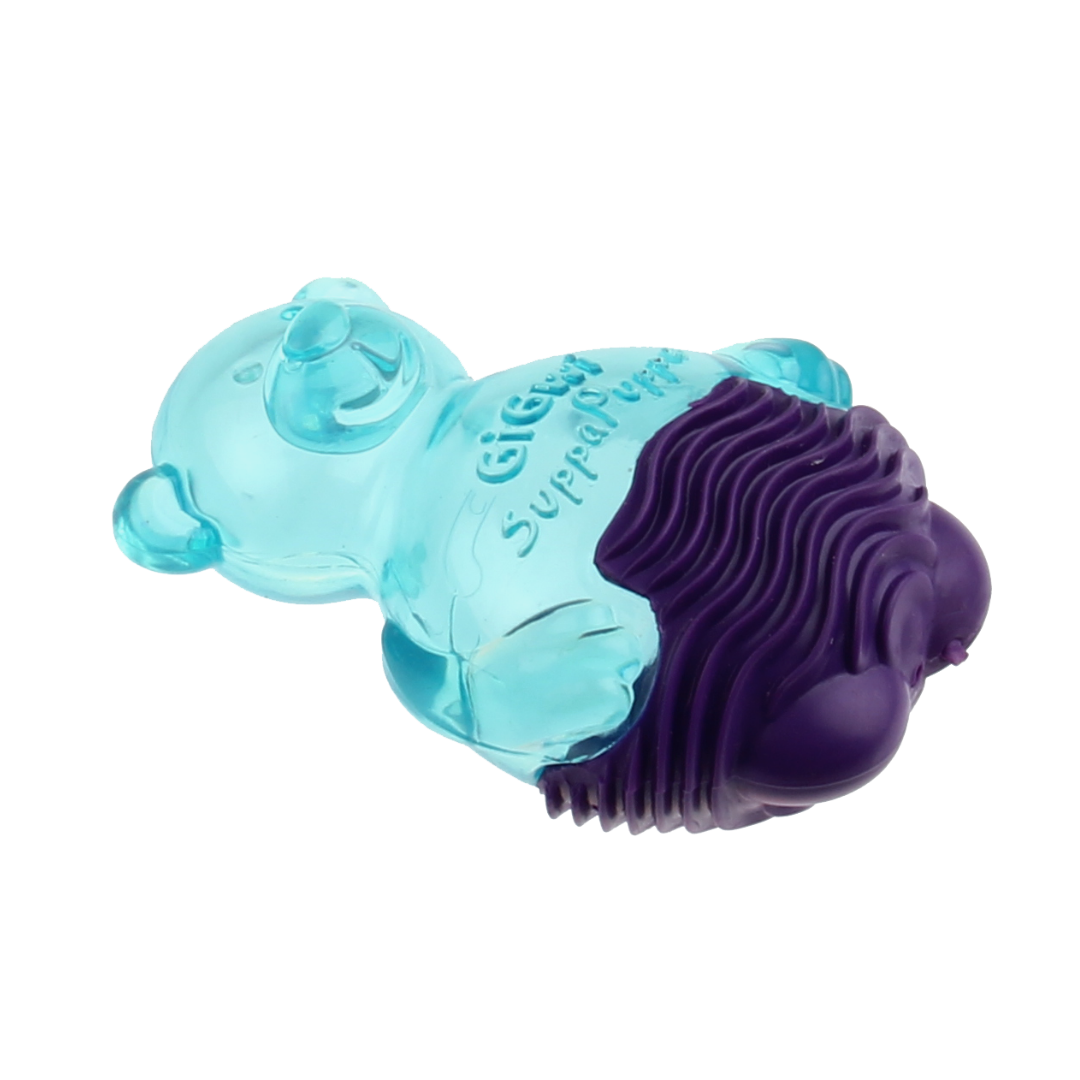 Gigwi Suppa Puppa Dog Toy - Blue & Purple - Heads Up For Tails