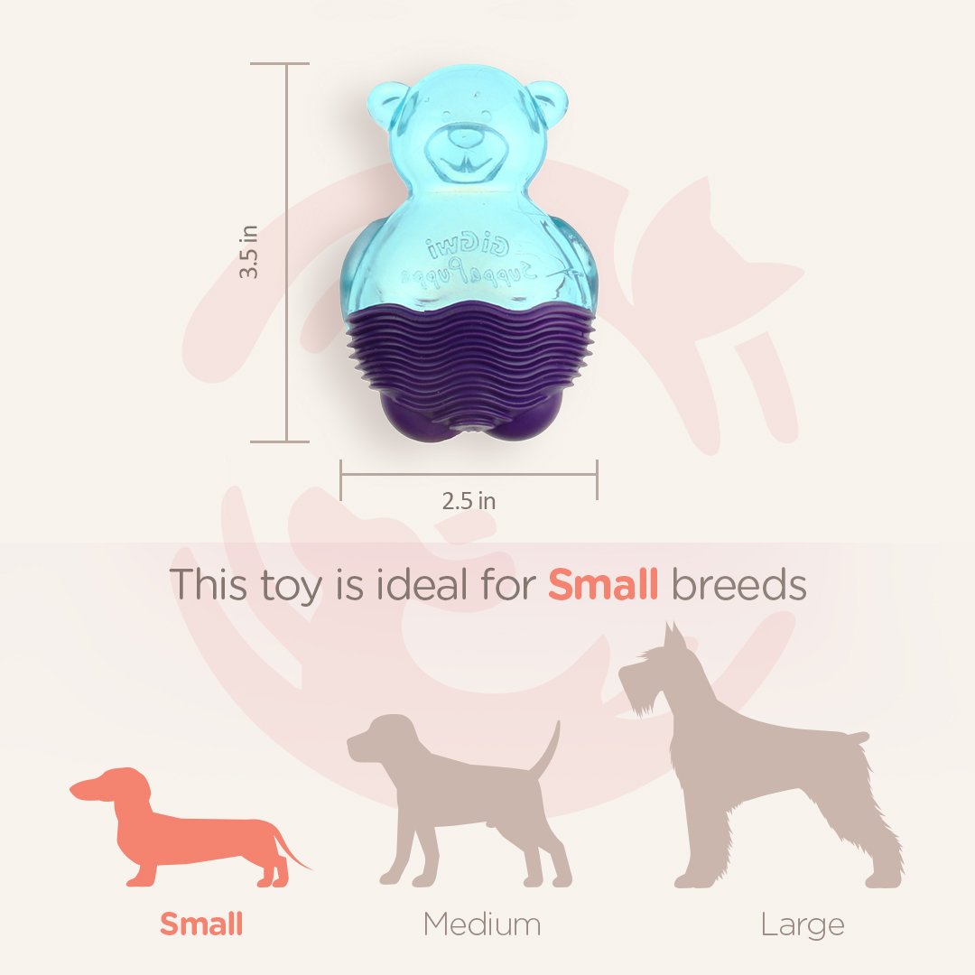 Gigwi Suppa Puppa Dog Toy - Blue & Purple - Heads Up For Tails