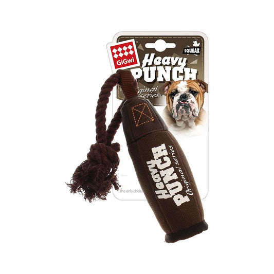 GiGwi Heavy Punch Dog Toy Punching Bag Brown