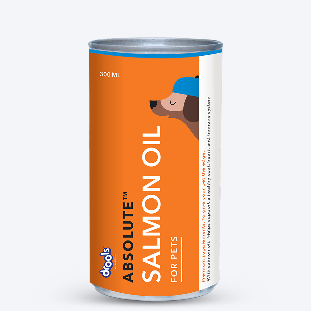 Drools Absolute Salmon Oil Syrup For Dogs - Heads Up For Tails