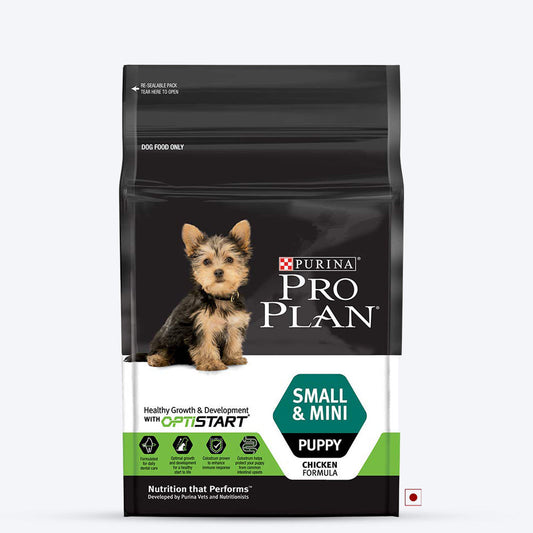 PURINA PROPLAN Small & Mini Breed Dry Puppy Food (Chicken Formula) - Heads Up For Tails