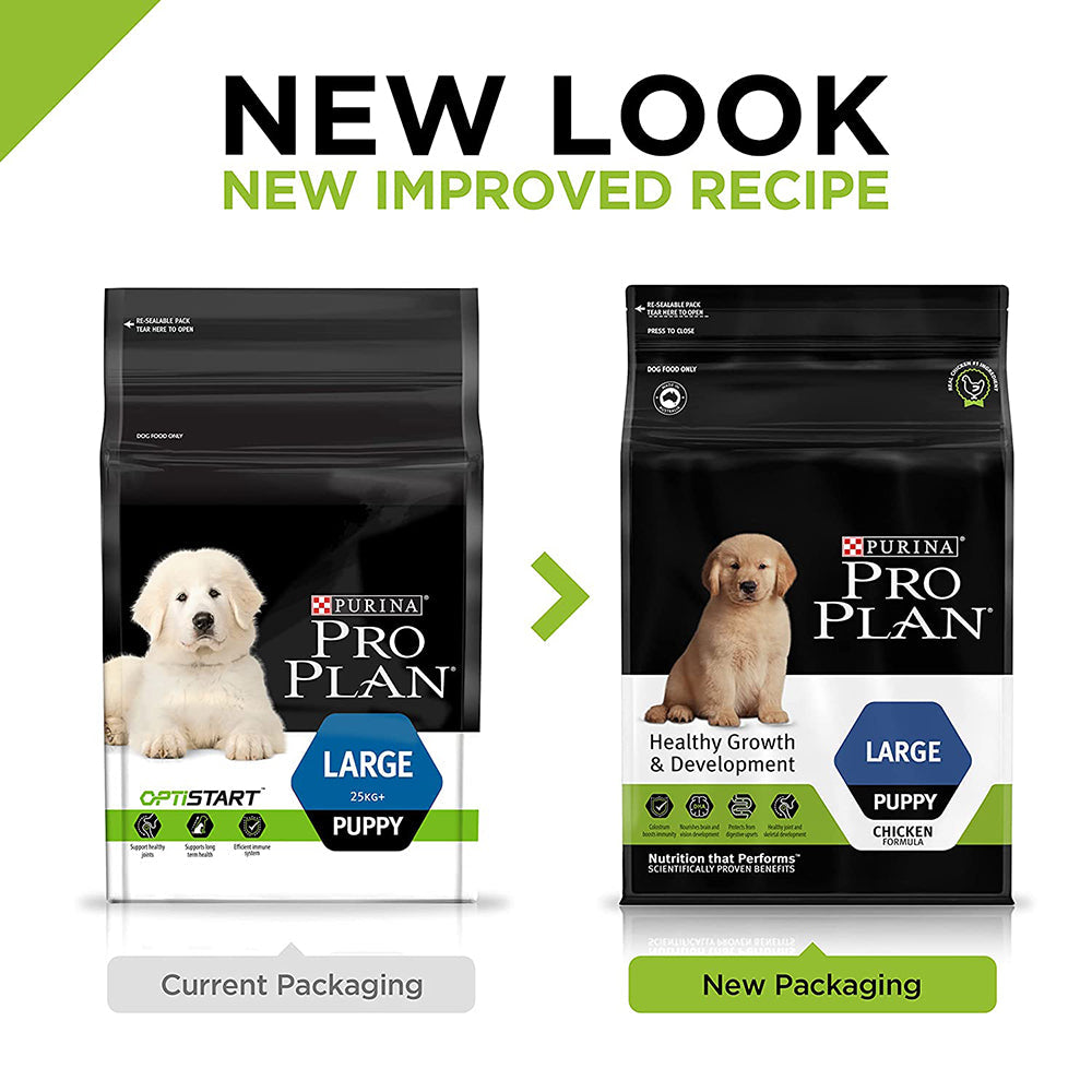 PURINA PRO PLAN Large Breed Dry Puppy Food - Chicken - Heads Up For Tails