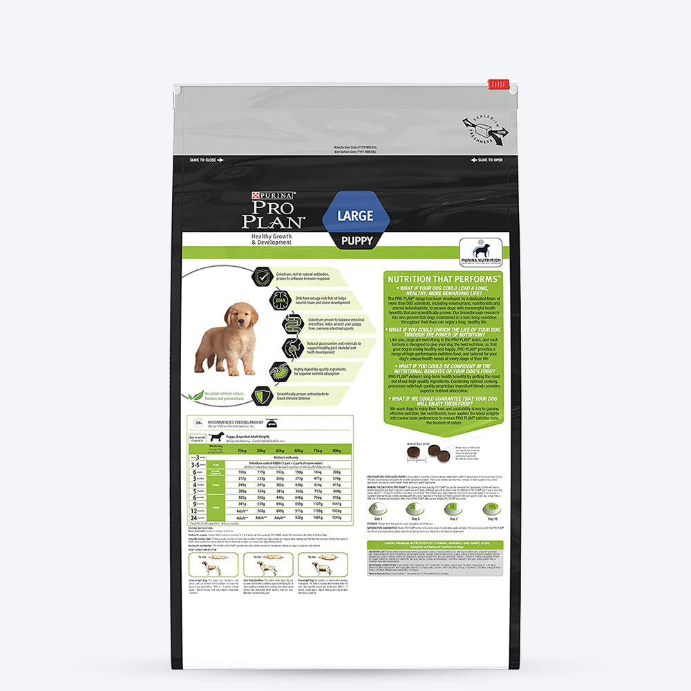 PURINA PRO PLAN Large Breed Dry Puppy Food - Chicken - Heads Up For Tails