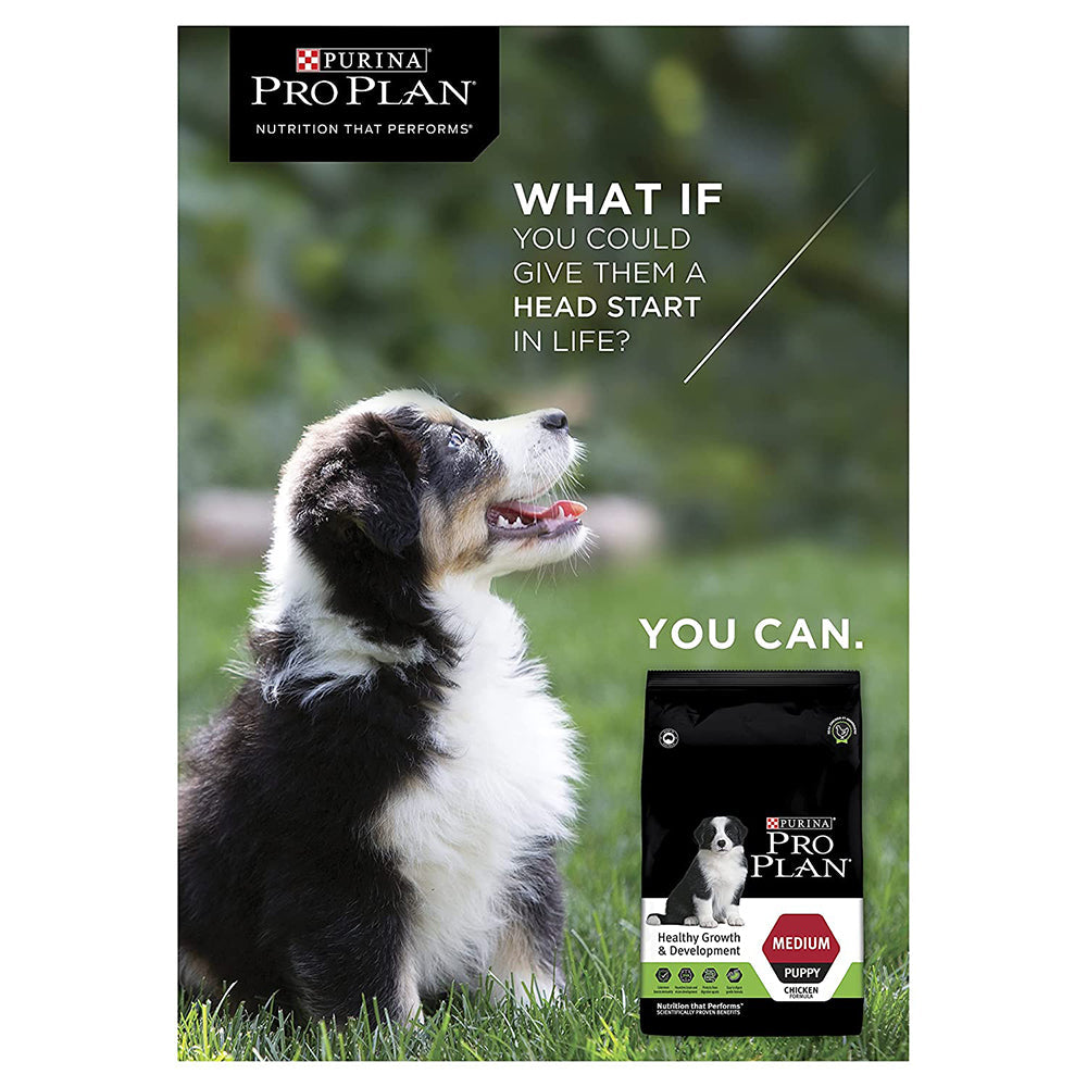 PURINA PRO PLAN Medium Breed Dry Puppy Food - Heads Up For Tails