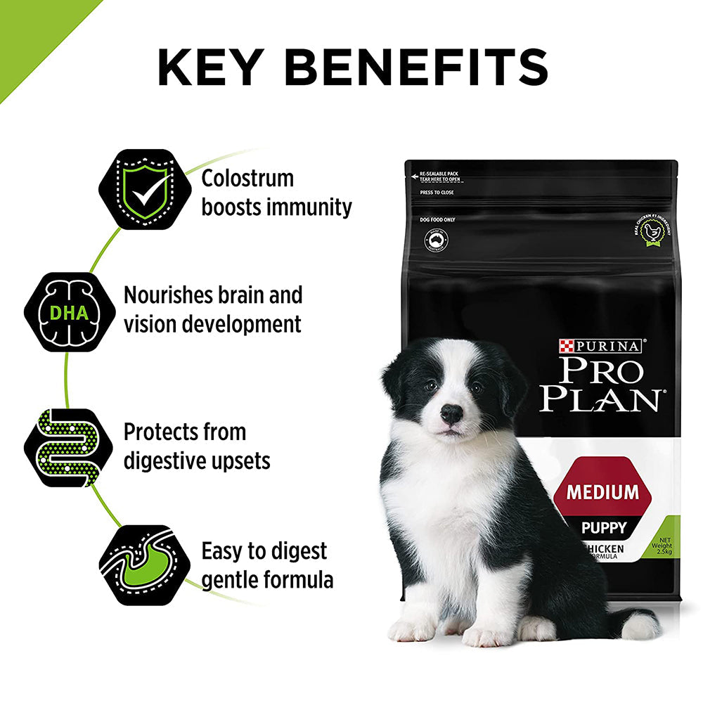PURINA PRO PLAN Medium Breed Dry Puppy Food - Heads Up For Tails