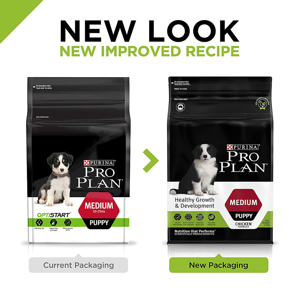 PURINA PRO PLAN Medium Breed Dry Puppy Food - Heads Up For Tails