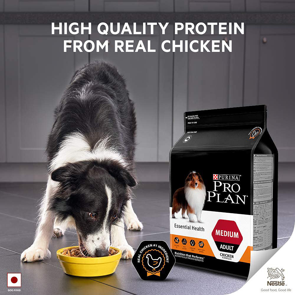 PURINA PRO PLAN Adult Medium Breed Dry Dog Food - Chicken Formula - Heads Up For Tails