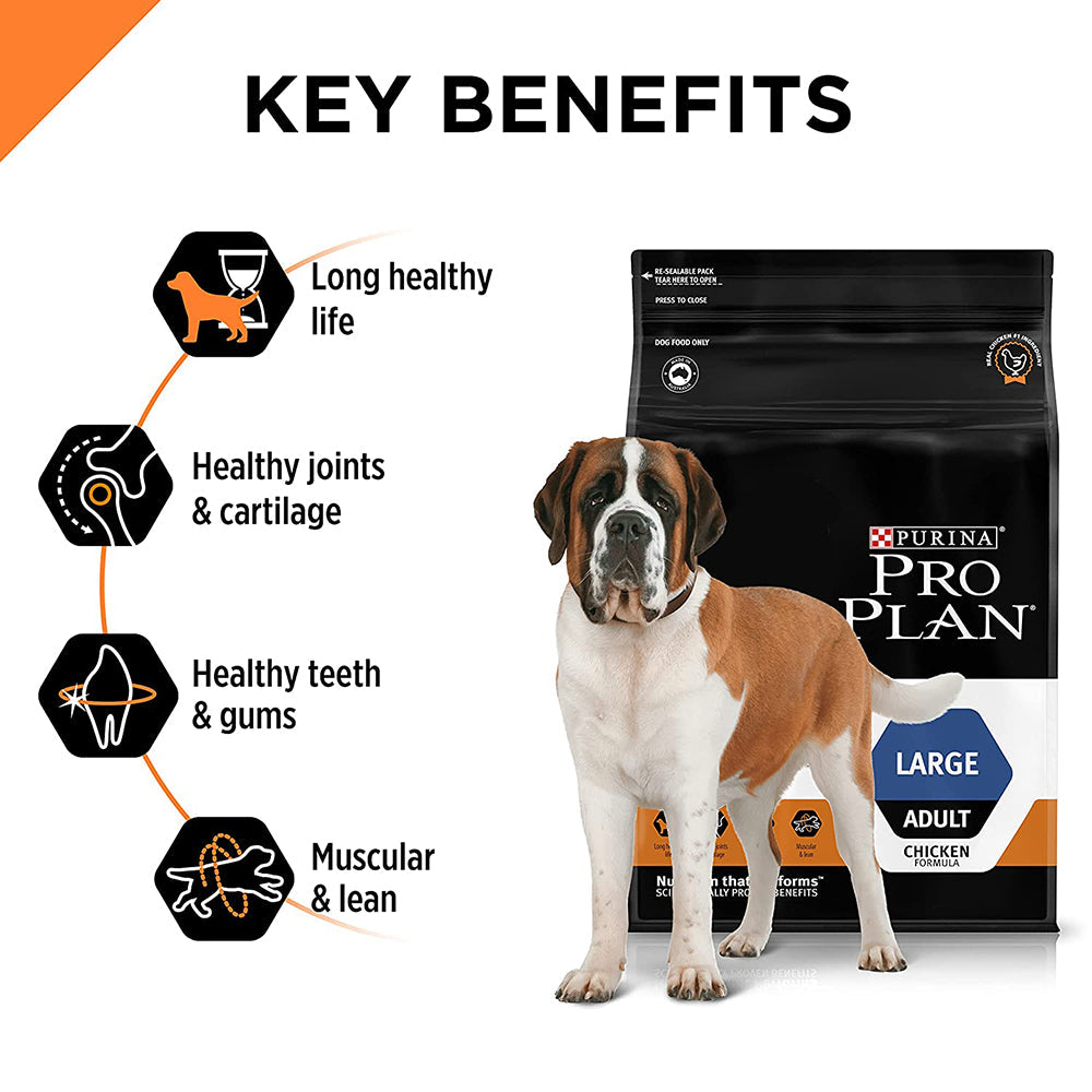 PURINA PRO PLAN Large Breed Adult Dry Dog Food - Chicken - Heads Up For Tails