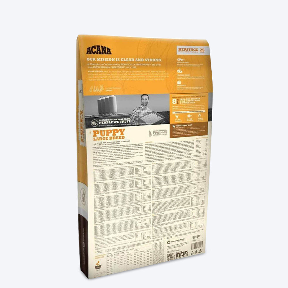 Acana Large Breed Dry Puppy Food - Heads Up For Tails