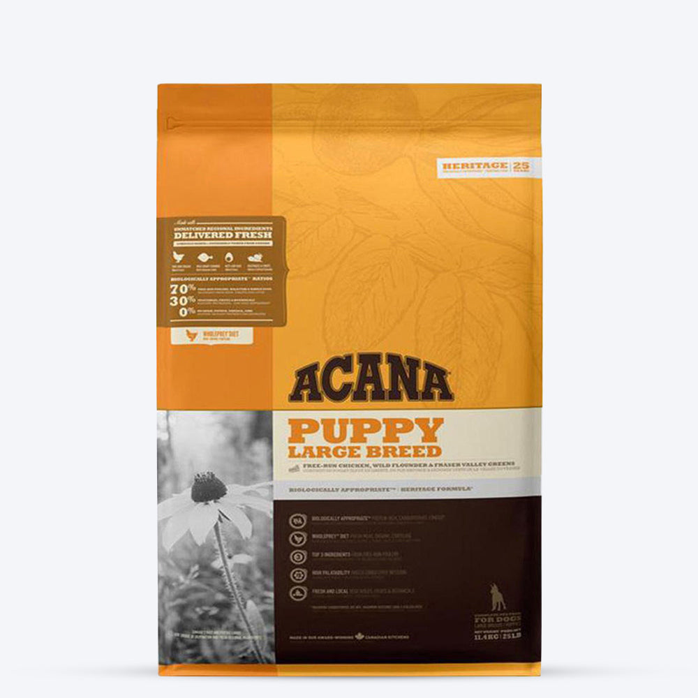 Acana Large Breed Dry Puppy Food - Heads Up For Tails