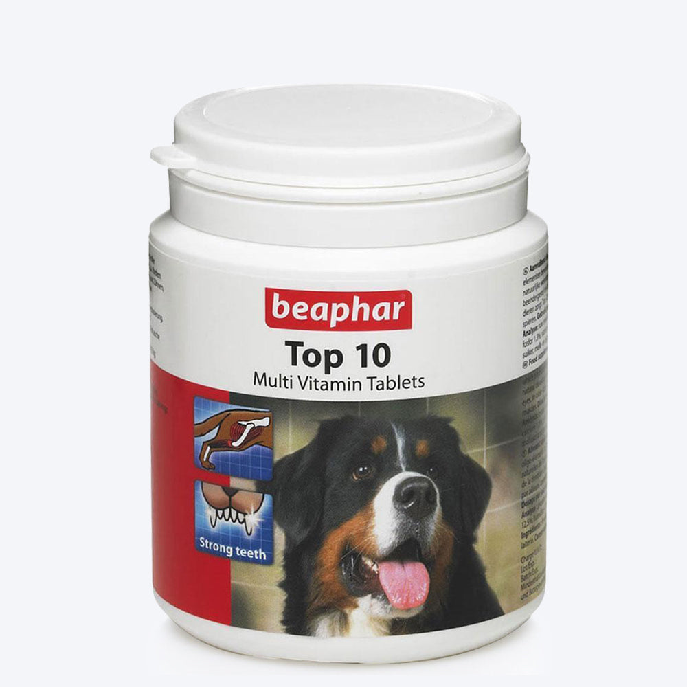 Beaphar Top 10 Multi Vitamin Tablets - 160 Tabs - Heads Up For Tails