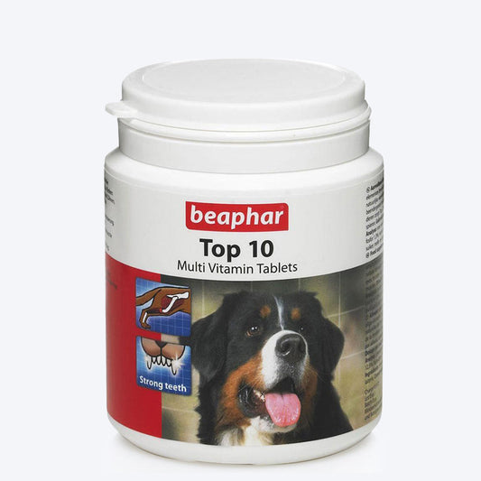 Beaphar Top 10 Multi Vitamin Tablets - 160 Tabs - Heads Up For Tails