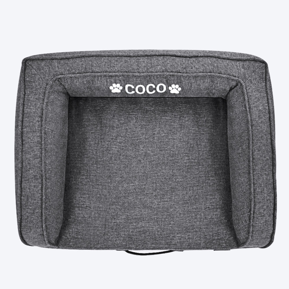 HUFT Personalised Dog Sofa Bed - Black - Heads Up For Tails
