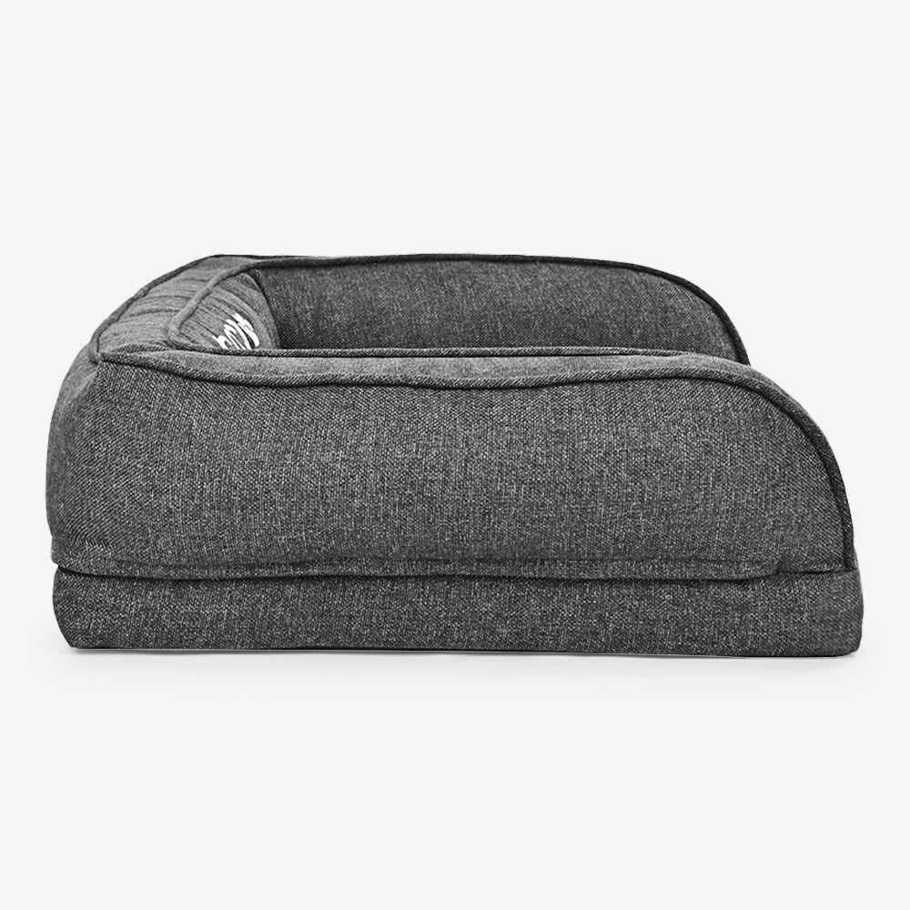 HUFT Personalised Dog Sofa Bed - Black - Heads Up For Tails