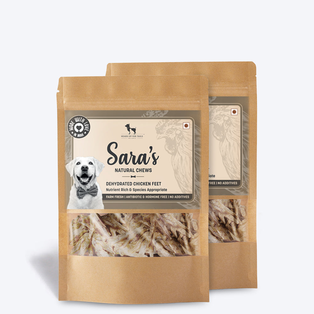 Sara's Dehydrated Chicken Feet - 70 g - Heads Up For Tails