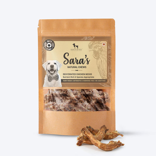 Sara's Dehydrated Chicken Neck - 70 gm - Heads Up For Tails