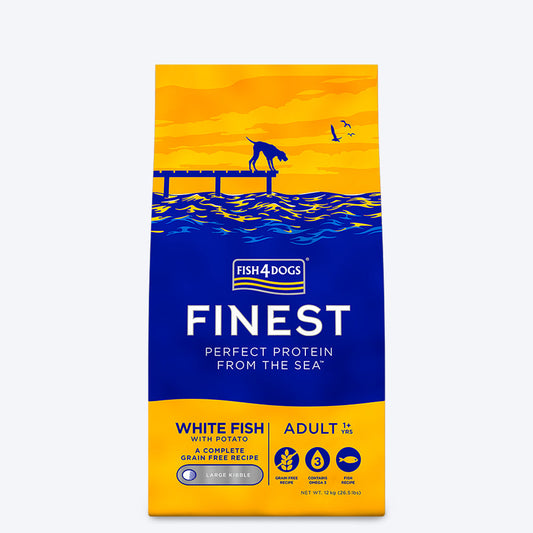 Fish4Dogs Finest Ocean White Fish Adult Dry Dog Food - Heads Up For Tails