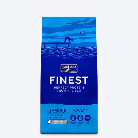 Fish4Dogs Finest Sardine Adult Dry Dog Food - Heads Up For Tails