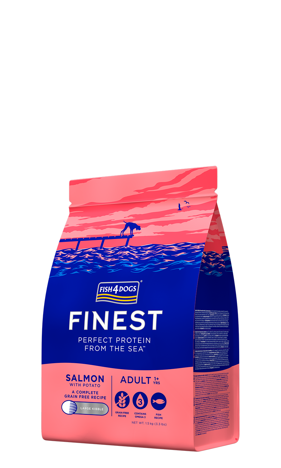 Fish4Dogs Finest Salmon Adult Dry Dog Food - Heads Up For Tails
