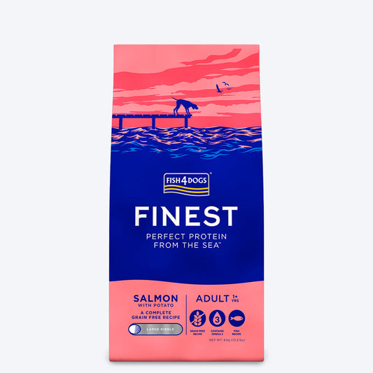Fish4Dogs Finest Salmon Adult Dry Dog Food - Heads Up For Tails