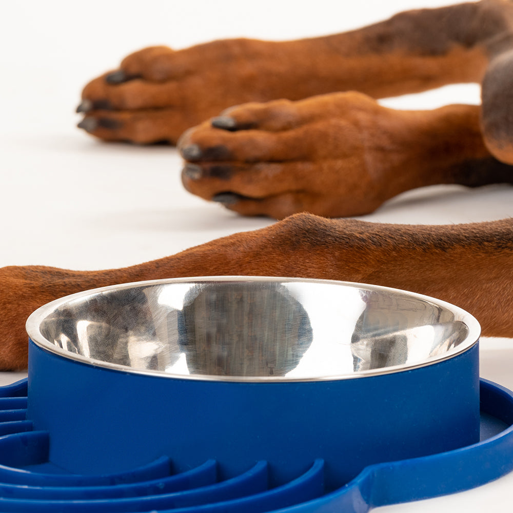 HUFT Insert Lick Slow Feeder Bowl Mat - Blue - Heads Up For Tails
