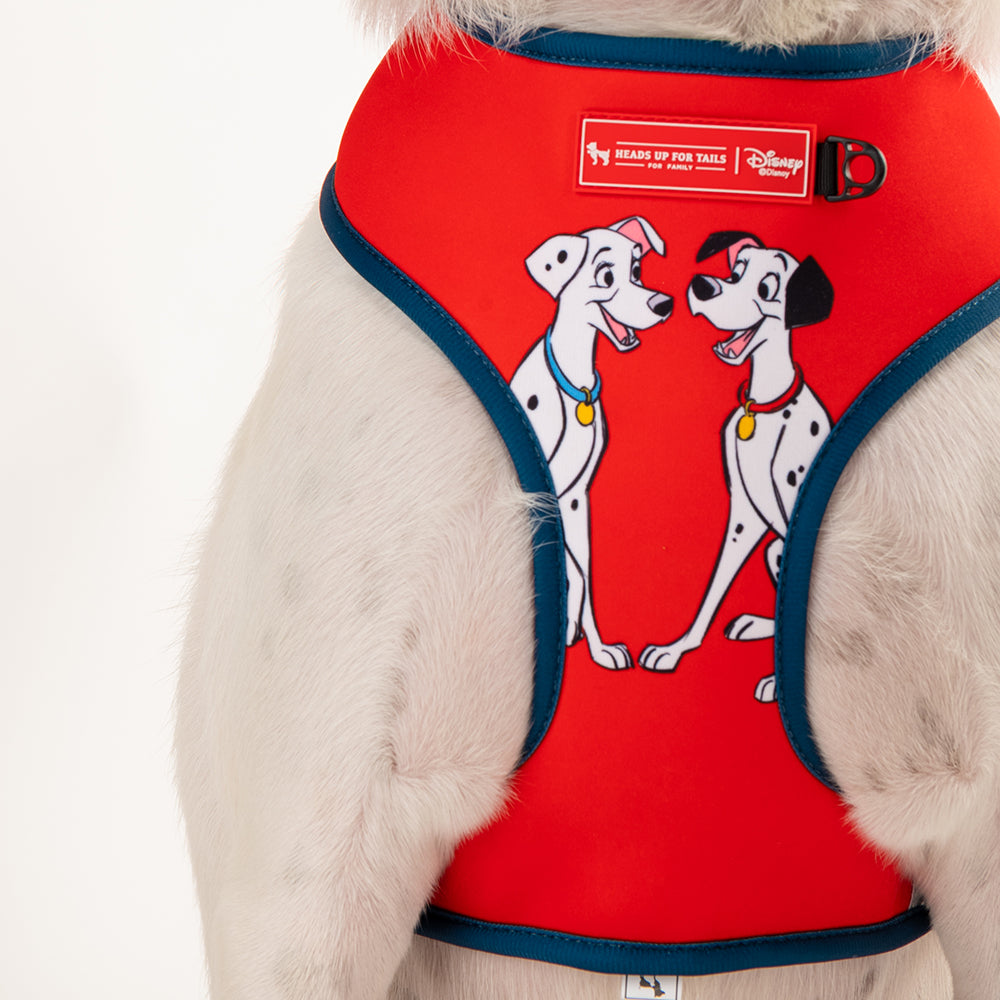 HUFT XÂ© Disney 2.0 Dalmatian Reversible Dog Harness (Red and Navy) - Heads Up For Tails