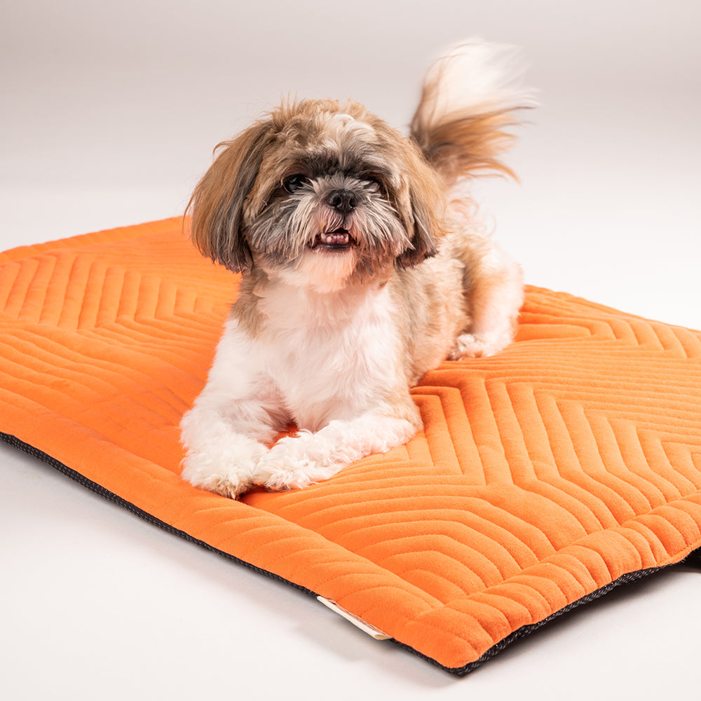 HUFT Quilted Jersey Mat - Coral - Heads Up For Tails