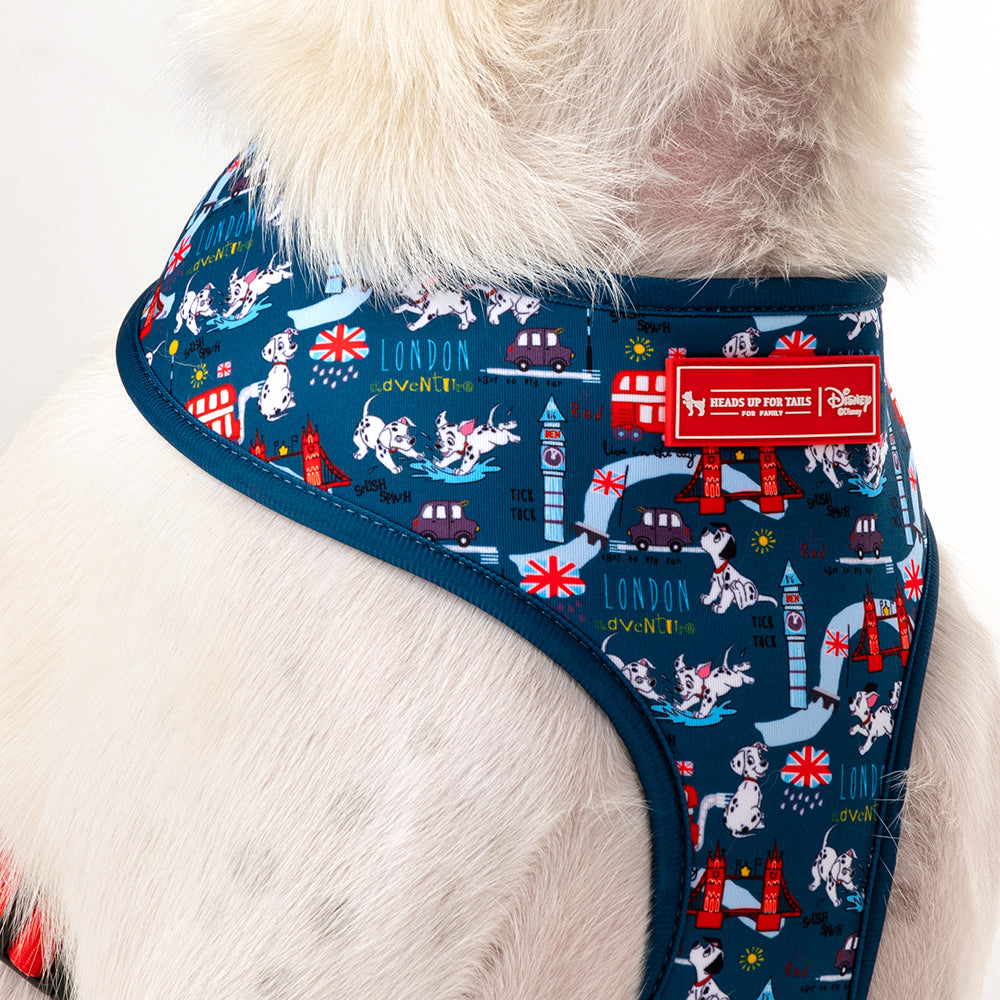 HUFT XÂ© Disney 2.0 Dalmatian Reversible Dog Harness (Red and Navy) - Heads Up For Tails