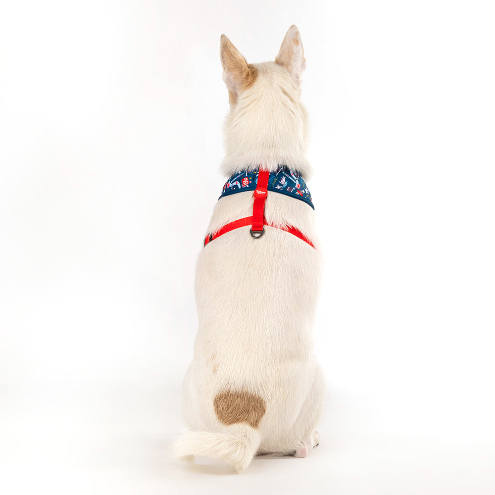 HUFT XÂ© Disney 2.0 Dalmatian Reversible Dog Harness (Red and Navy) - Heads Up For Tails