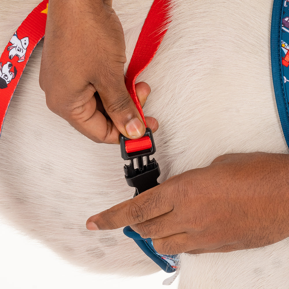 HUFT XÂ© Disney 2.0 Dalmatian Reversible Dog Harness (Red and Navy) - Heads Up For Tails