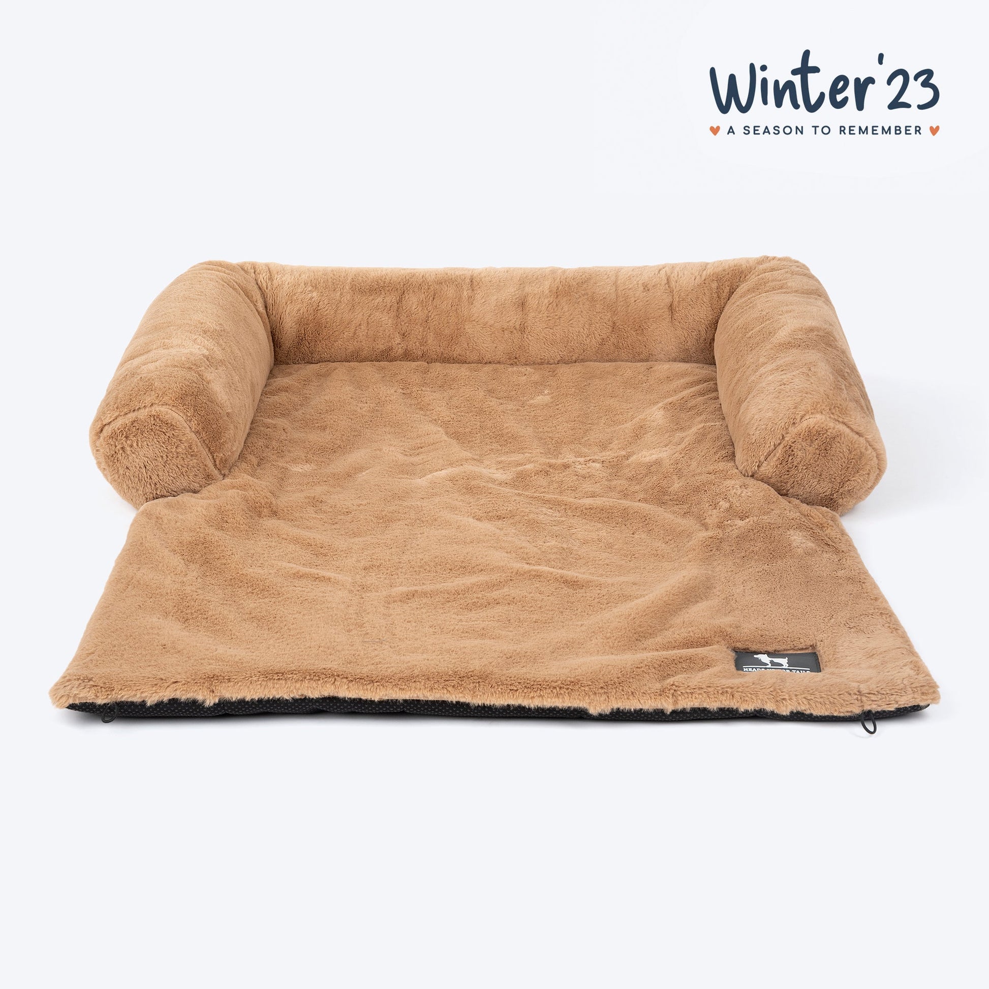 HUFT Fluffy Dreams Sofa Protector For Dogs - Brown (Made To Order) - Heads Up For Tails