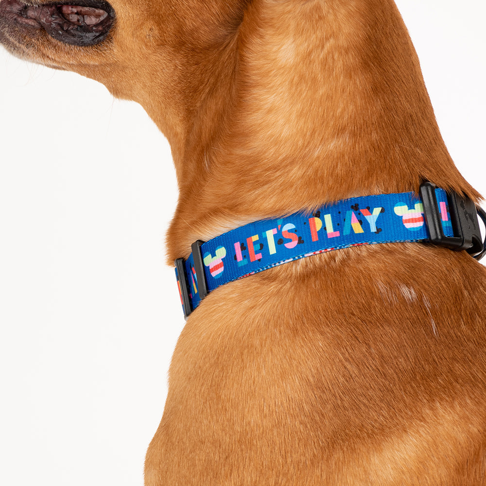 HUFT XÂ©Disney 2.0 Mickey Printed Dog Collar - Blue - Heads Up For Tails