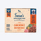HUFT Sara's Wholesome Food - Classic Chicken And Brown Rice Dog Food - Pack of (10 X 100g) - Heads Up For Tails