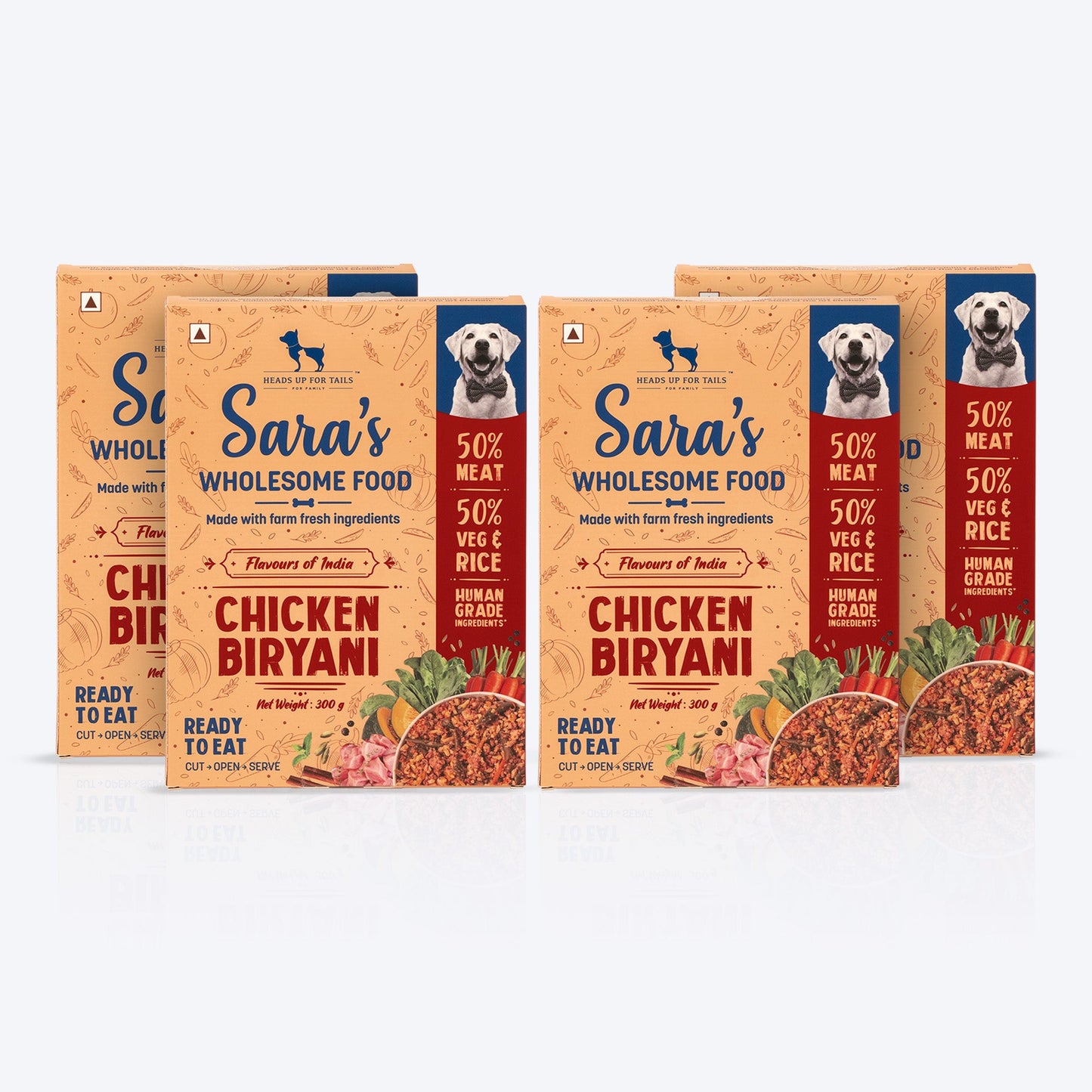 HUFT Sara'ss Wholesome Food (Flavours of India) - Chicken Biryani (300 g) - Heads Up For Tails