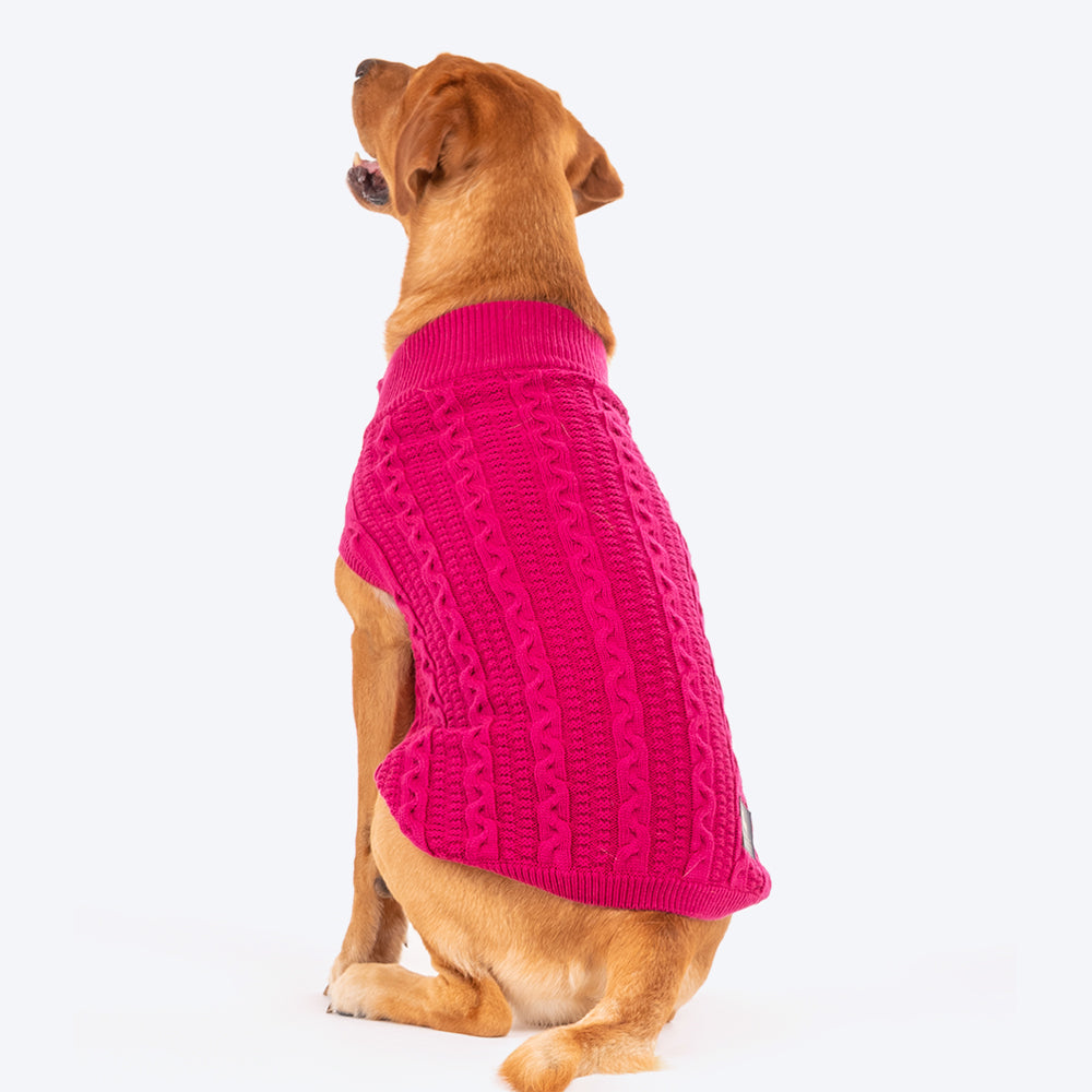 HUFT Cable Knit Sweater - Orchid Flower Pink - Heads Up For Tails