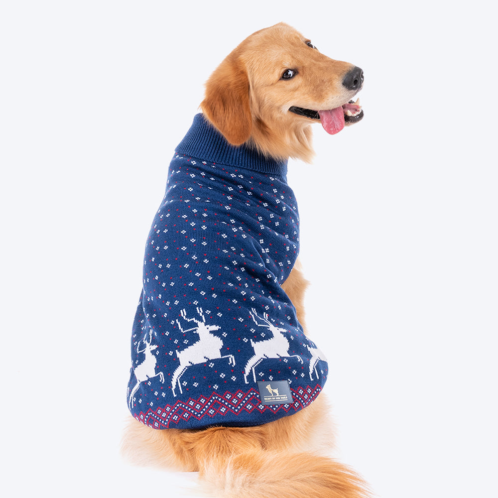 HUFT Winter Wonder Sweater - Blue - Heads Up For Tails