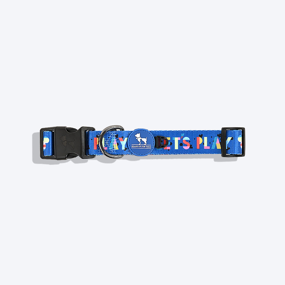 HUFT XÂ©Disney 2.0 Mickey Printed Dog Collar - Blue - Heads Up For Tails
