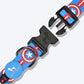 HUFT XÂ©Marvel 2.0 Captain America Printed Dog Collar - Blue and Red - Heads Up For Tails