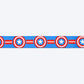 HUFT XÂ©Marvel 2.0 Captain America Printed Dog Collar - Blue and Red - Heads Up For Tails