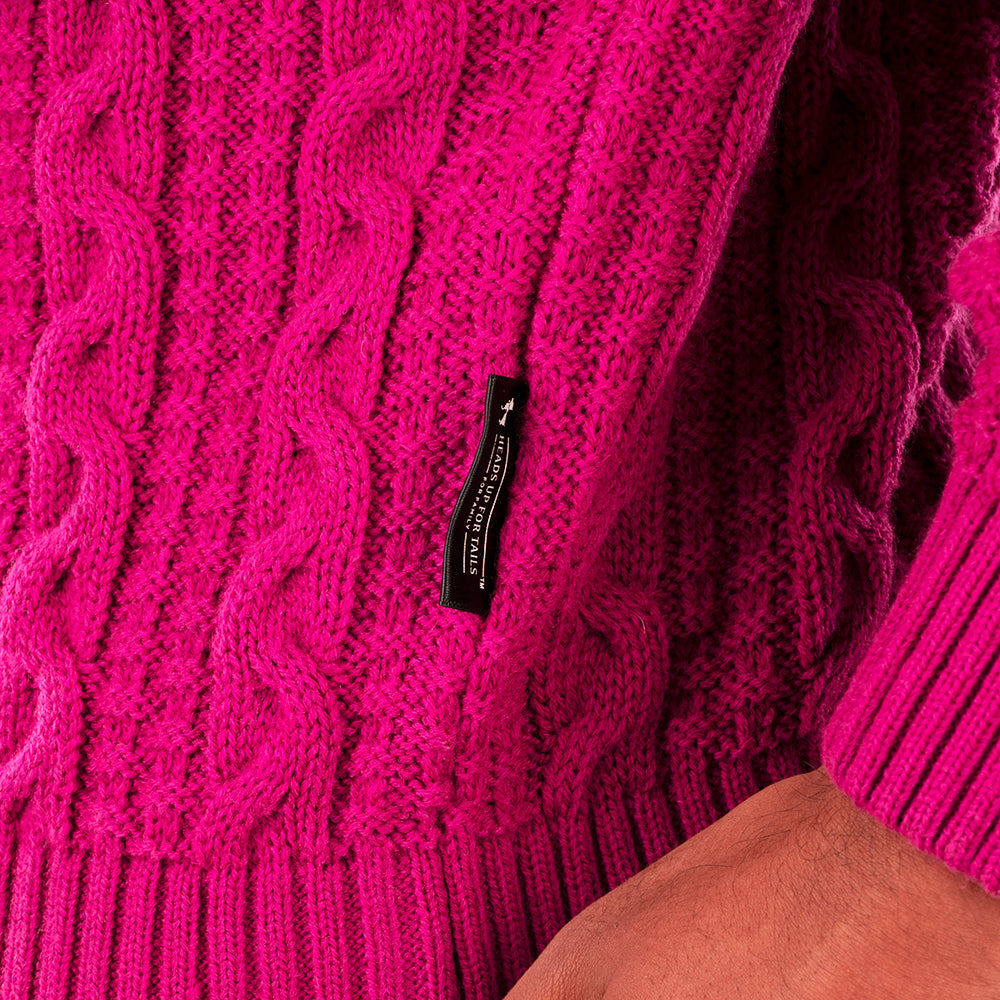 HUFT Twinning Classic Sweater for Humans - Orchid Flower Pink - Heads Up For Tails