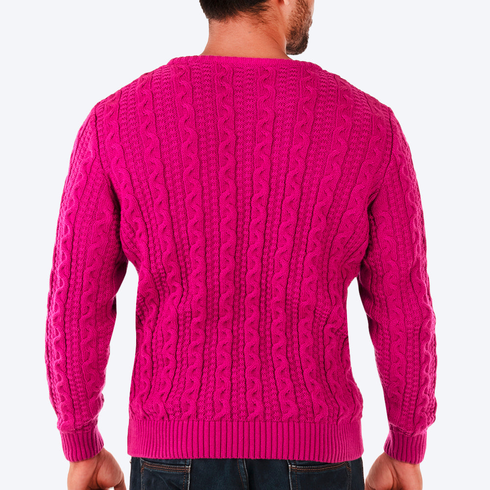 HUFT Twinning Classic Sweater for Humans - Orchid Flower Pink - Heads Up For Tails