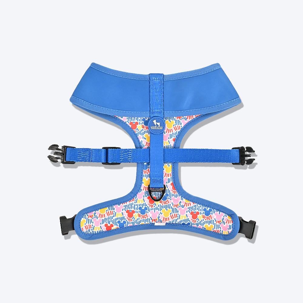 HUFT XÂ© Disney 2.0 Mickey Reversible Dog Harness - Blue - Heads Up For Tails